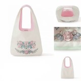 Starbucks 2025 China Spring Flower Pink Embroidery Hand Bag
