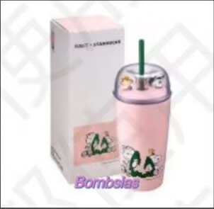Starbucks 2025 Taiwan Peanuts Snoopy Pink 16oz SS Tumbler