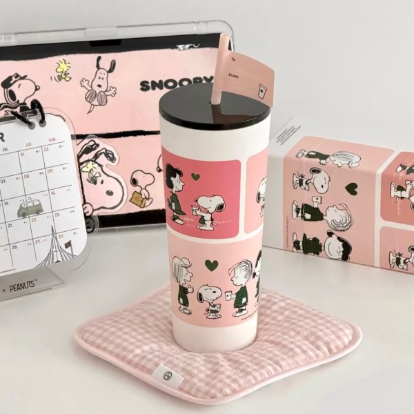 Starbucks 2025 China Snoopy Pink 24oz SS Tumbler