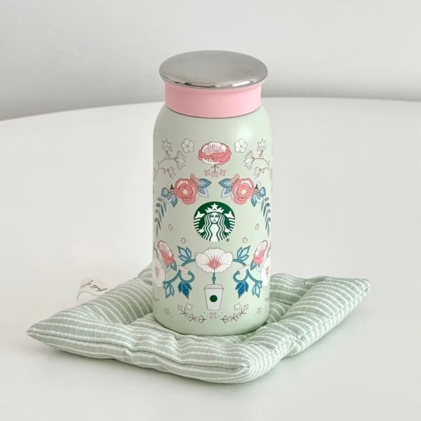 Starbucks 2025 China Spring Flower Pink 12oz SS Tumbler