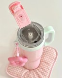 Starbucks 2025 China Spring Flower Pink 43oz SS Tumbler