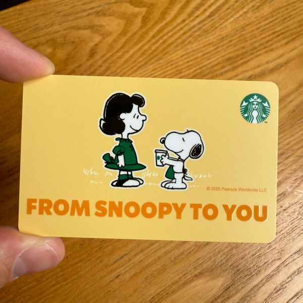 Starbucks 2025 Taiwan Peanuts Snoopy Card