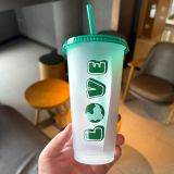 Starbucks 2025 China Love Earth Plastic 24oz Tumbler