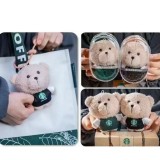 Starbucks 2025 China Black or Green Apron Mini Bear Toy