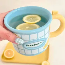 Starbucks 2025 China Summer Fruit Lemon Blue Mug
