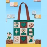 Starbucks 2025 China Bear Game Green Hand Bag
