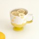 Starbucks 2025 China Summer Fruit Lemon Yellow and White Mug