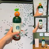 Starbucks 2025 China Stay Real Carrot Capsule 12oz SS Tumbler
