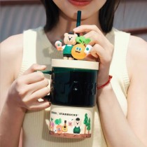 Starbucks 2025 China Stay Real Carrot 18oz Glass Cup