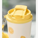 Starbucks 2025 China Summer Fruit Lemon Cute Bear 16oz SS Tumbler with Keychain