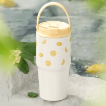 Starbucks 2025 China Summer Fruit Lemon Yellow 20oz SS Tumbler