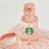 Starbucks 2025 China Pink Bow 14oz Plastic Tumbler