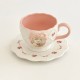 Starbucks 2025 China Garden Music Pink Cute Bear 10oz Mug with Coaster