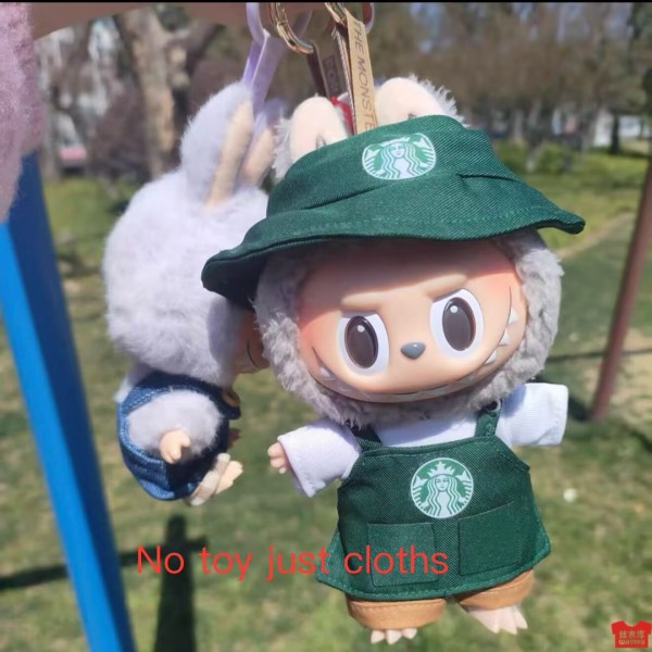 labubu starbucks clothes outfit (no doll toy just clothes)