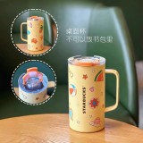 Starbucks 2025 China Summer Tropical Style 23oz SS Desktop Cup