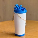 Starbucks 2025 China Holiday See Wind 16oz SS Tumbler with Keychain