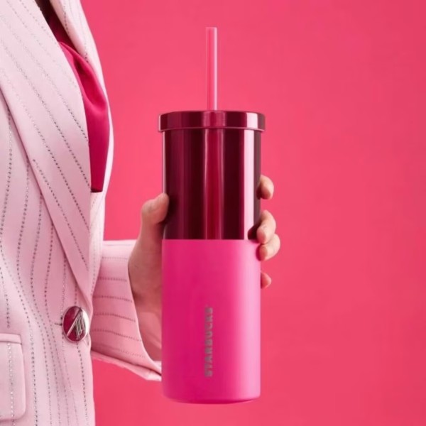Starbucks 2025 China Summer Dopamine Pink 21oz SS Tumbler