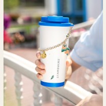 Starbucks 2025 China Holiday See Wind 16oz SS Tumbler with Keychain