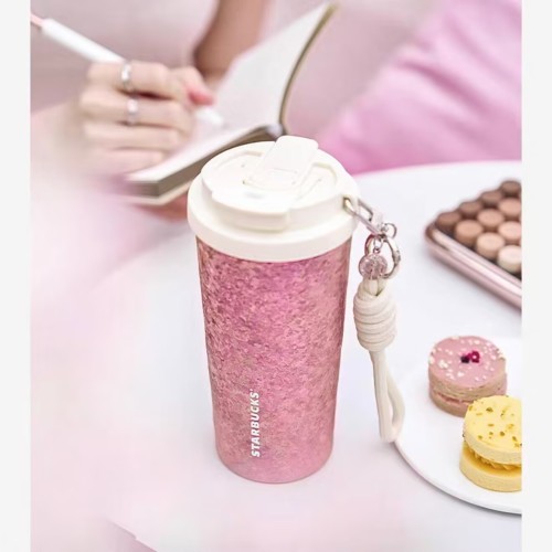 Starbucks 2025 China Summer Romantic Pink Titanium 17oz SS Tumbler