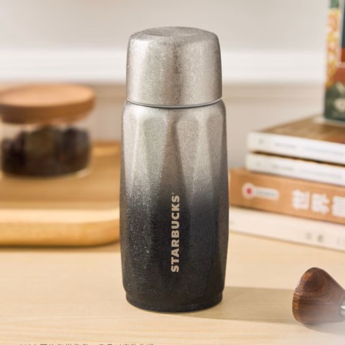 Starbucks 2025 China Black Silver Titanium 9oz SS Tumbler