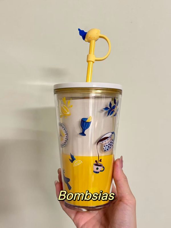 Starbucks 2025 Taiwan Summer Lemon 16oz Plastic Tumbler