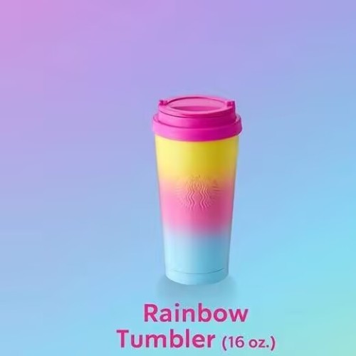 Starbucks 2025 Thailand Pride Rainbow 16oz SS Tumbler