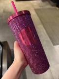 Starbucks 2025 China Summer Dopamine Pink Diamond Rhinestone SS Tumbler