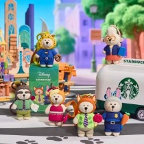 Starbucks x Disney 2025 China Zootopia Nick and Judy 6 Box Keychain(box opened to confirm)