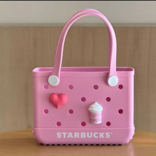 Starbucks 2025 China Summer Frappuccino Party Pink Hand Bag