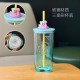 Starbucks 2025 China Summer Blue Flamingo Bear Triangle 18oz Glass Cup