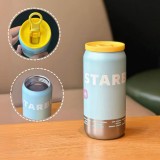 Starbucks 2025 China Summer Blue Bottle Shape 13oz SS Tumbler