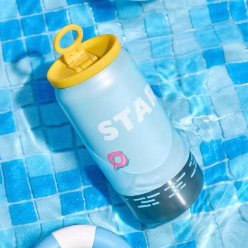 Starbucks 2025 China Summer Blue Bottle Shape 13oz SS Tumbler