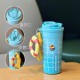Starbucks 2025 China Summer Blue 16oz SS Tumbler with Keychain