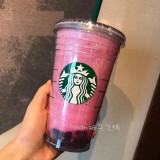 Starbucks China Pink Frappuccino USB Fan 16oz Plastic Tumbler