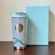 Starbucks 2025 China Summer Blue Diamond Rhinestone SS Tumbler with Gift Box