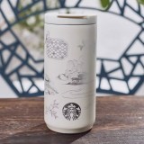 Starbucks 2025 China Eastern Garden White 12oz SS Tumbler