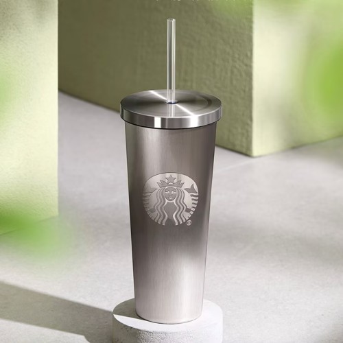 Starbucks 2025 China Summer Sliver Siren Logo 28oz SS Tumbler