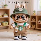 labubu starbucks white tumbler clothes outfit (no doll toy just clothes)