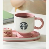 Starbucks 2025 China Summer Pink 10oz Mug with Coaster