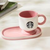 Starbucks 2025 China Summer Pink 10oz Mug with Coaster