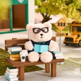 Starbucks 2025 China Autumn Read Book Mini Bear Toy