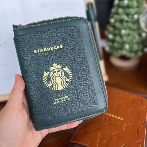 Starbucks 2025 China Green Travel Card Passport Holder