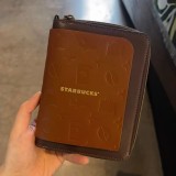 Starbucks 2025 China Brown Travel Card Passport Holder