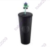 Starbucks 2025 Taiwan Halloween Black 24oz Studded Tumbler with Topper