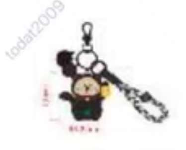 Starbucks 2025 Taiwan Halloween Black Lucky Cat Keychain