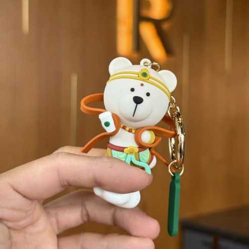Starbucks 2025 China Dunhuang auspicious clouds Cute Bear Keychain