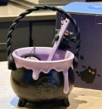 Starbucks 2025 China Halloween Black Mug with Stick