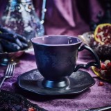 Starbucks 2025 China Halloween Black Mug With Coaster