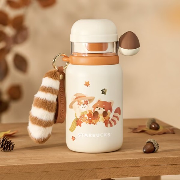 Starbucks 2025 China Dessert House lesser panda 19oz SS Tumbler with Keychain