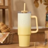 Starbucks 2025 China Dessert House Yellow Gradient 31oz SS Tumbler